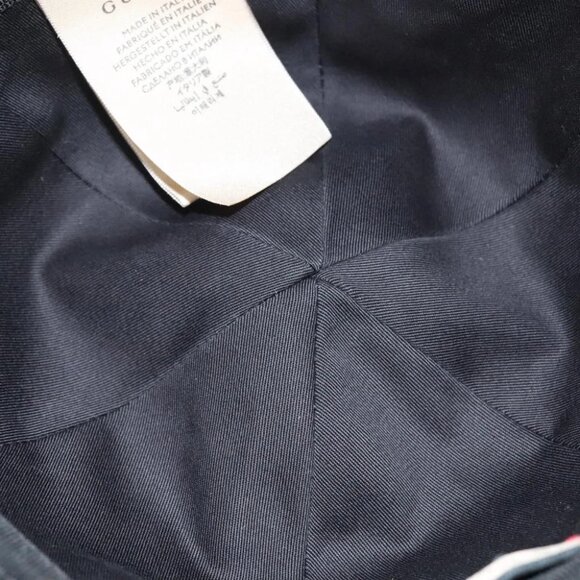 GUCCI GG Canvas Sherry Line Web Bucket Hat Hat Black main image 11